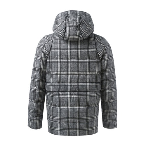 Moncler/蒙克萊 男士外套 尼龍面料格紋連帽設計男士羽絨服
