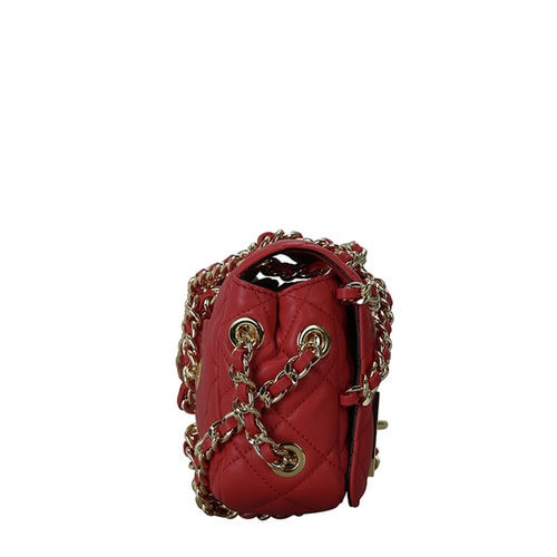 MOSCHINO/莫斯奇諾 女士羊皮鏈條單肩包 7419 紅色