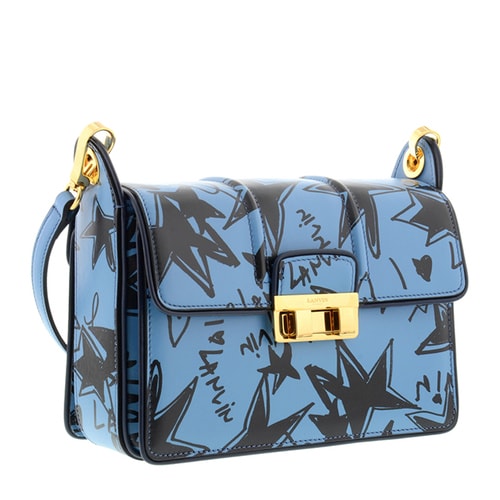 【包郵包稅】Lanvin/浪凡 女士 真皮 logo點(diǎn)綴 印花 單肩包 BR