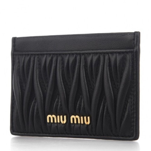MIU MIU 繆繆 女士黑色卡包161024