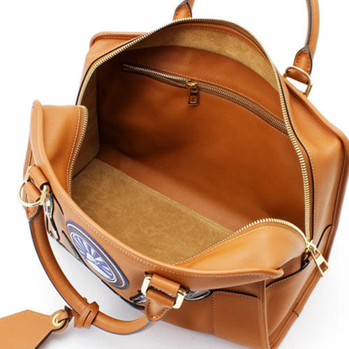 【包郵包稅】LOEWE/羅意威 女士小牛皮棕色手提包 389.30PN22 classic calf tan-036 20161121