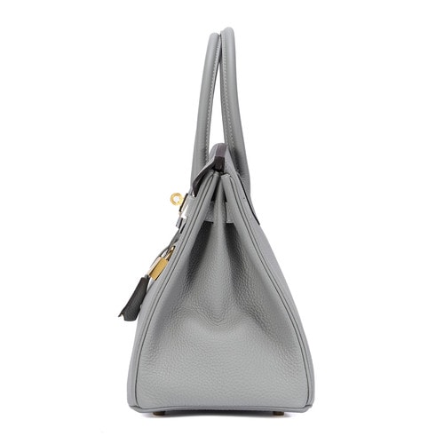 HERMES(愛馬仕) 海鷗灰皮質Birkin 30手提包