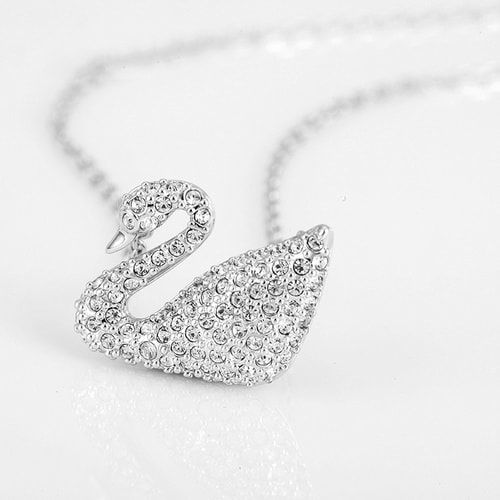 Swarovski/施華洛世奇 銀色經典天鵝水晶項鏈5007735