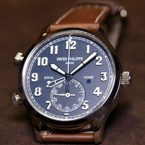 Patek Philippe/百達翡麗飛行員系列男士機械腕表5524G