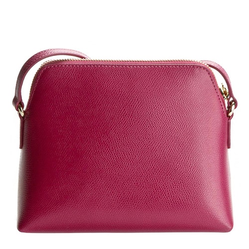 FURLA/芙拉 ISABELLE 系列 真皮 化妝包 紅棕色+紫色+粉色