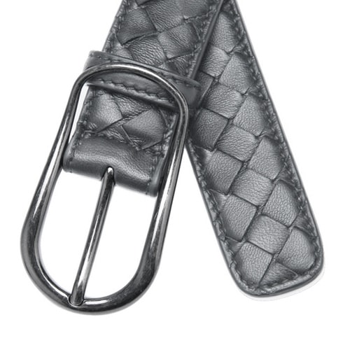 Bottega Veneta/葆蝶家 女士羊皮灰色腰帶 369199 VAA0C 8522