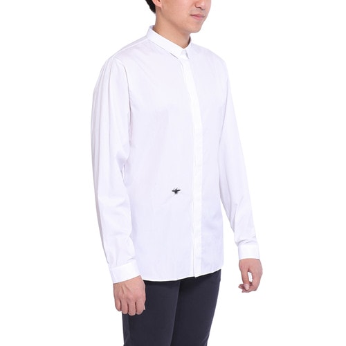 DIOR/迪奧 純棉翻領長袖時尚休閑男士襯衫 DR1630550690 163C506 B1581 014