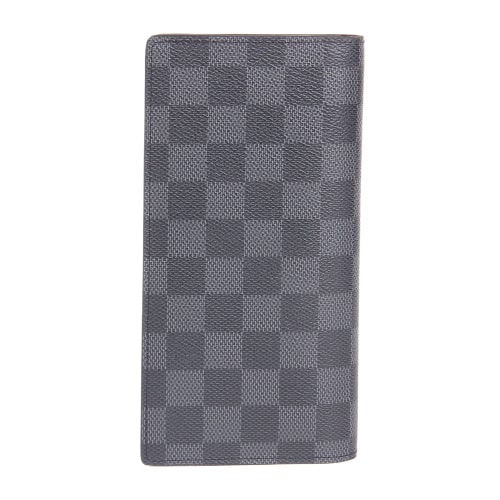 Louis Vuitton/路易威登 BRAZZA 棋格 牛皮 男士 錢夾 錢包 N62665