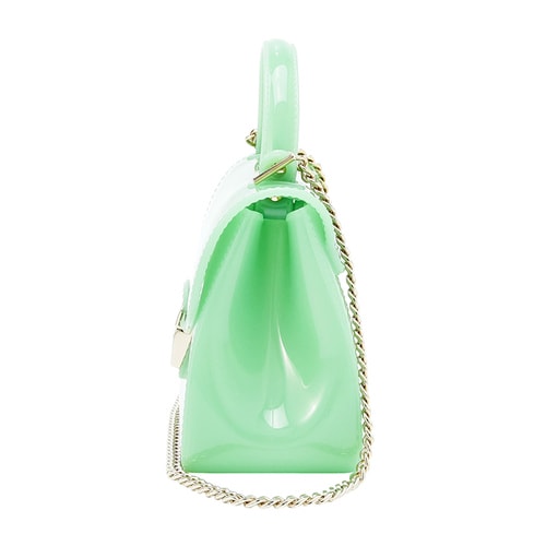 FURLA/芙拉 女士CANDY系列抹茶綠PVC手提斜挎單肩包