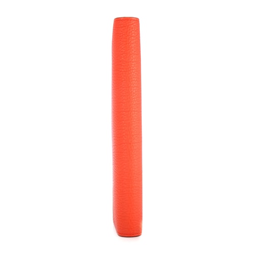HERMES(愛馬仕) 橙紅色皮質(zhì)長款錢夾Dogon