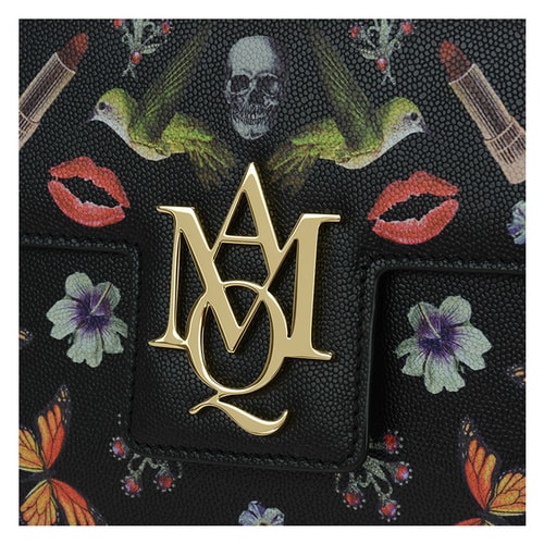 【包郵包稅】Alexander McQueen/亞歷山大麥昆 女士 牛皮 logo點綴 單肩包 BR