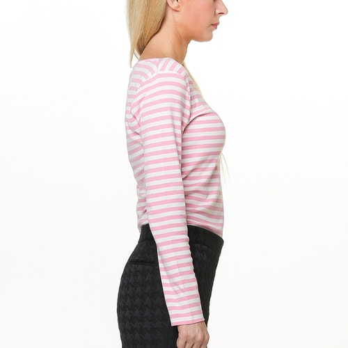 GANT/甘特 女士T恤條紋百搭長袖圓領T 405750