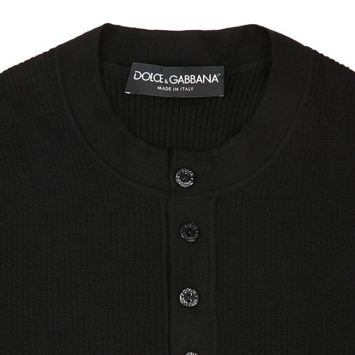 Dolce&Gabbana/杜嘉班納男針織衫-男士黑色時尚毛衫