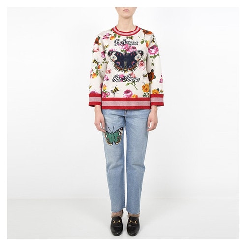 GUCCI/古馳 女士豐富圖案印花純棉衛衣 AL