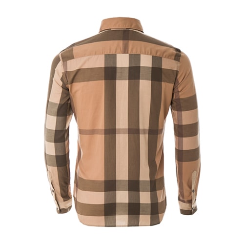BURBERRY/博柏利 男士倫敦系列新品棉質(zhì)親膚格紋襯衫