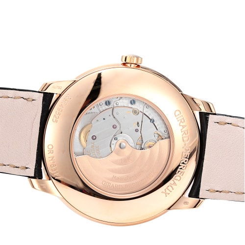 GP-Girard Perregaux/芝柏玫瑰金表殼GP 1966系列自動機械男表49525-52-131-BK6A