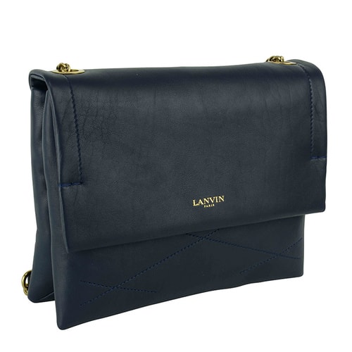 【包郵包稅】Lanvin/浪凡 女士 羊皮 logo點綴 單肩包 BR