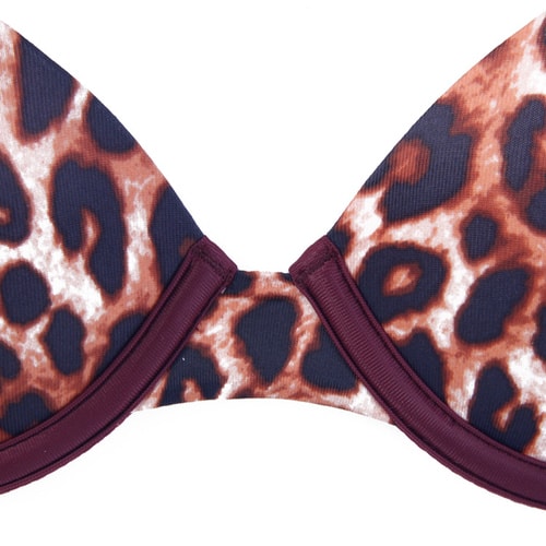Victoria's Secret/維多利亞的秘密 女士內衣/文胸/胸罩 帶鋼圈 豹紋內衣 337731 4RF