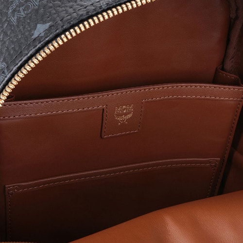 MCM/MCM 女士黑色牛皮鉚釘中號雙肩包Backpacks MMK6SVE80 BK001