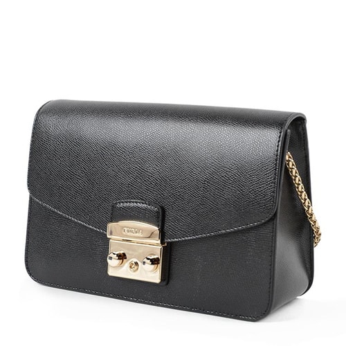 FURLA/芙拉 女士 牛皮 logo點綴 流蘇肩帶尺寸裝飾 單肩包 SP
