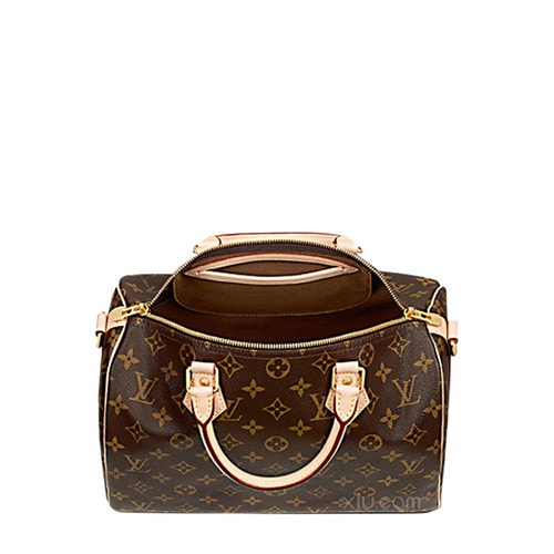 Louis Vuitton/路易威登 經典老花SPEEDY30帆布女士手提兩用包M41112
