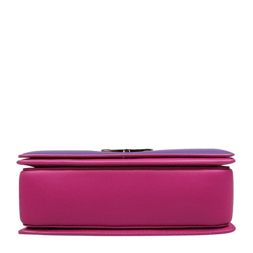 【包郵包稅】BVLGARI/寶格麗 女士牛皮紫紅色小號單肩包 280441 calf leather berry-036 20161121