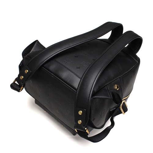 MCM/MCM小號PVC女士雙肩包 MMK6SVH44BK001
