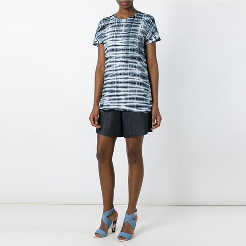 PROENZA SCHOULER/普羅恩薩·施羅 女士 純棉 條紋印染 短袖T恤 AL