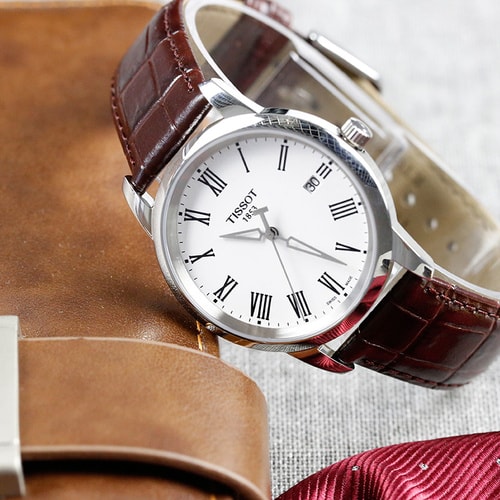 TISSOT/天梭手表 T-CLASSIC系列時尚潮流皮帶男表T033.410.16.013.01