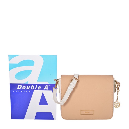 DKNY/唐娜 凱倫 牛皮 女士斜挎單肩包翻蓋郵差包 761410102-927