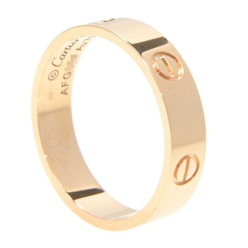 CARTIER/卡地亞love18K玫瑰金女性戒指\指環B4084800