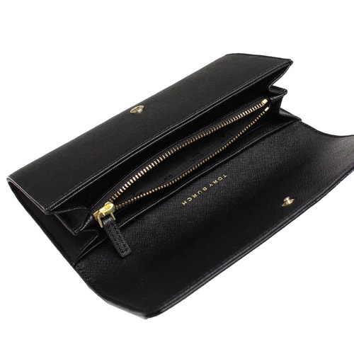 Tory Burch/湯麗柏琦 女士黑色牛皮長款錢包 11169072 001