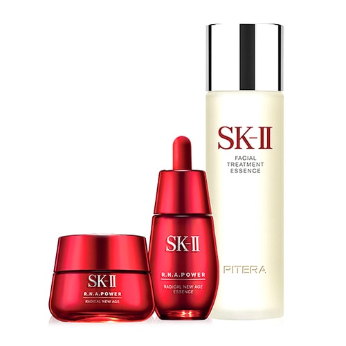 SK-II/SK-II神仙水大紅瓶3件套裝(護膚精華露160ml+肌源賦活修護精華霜50g+肌源賦活修護精華露30ml)