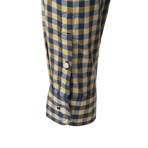 BURBERRY/博柏利 男士襯衫 純棉拼色格紋男士長袖襯衫