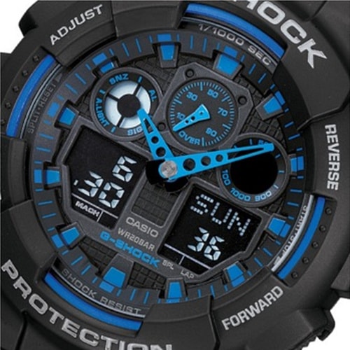 CASIO/卡西歐手表G-SHOCK系列 雙顯電子男表GA-100-1A2