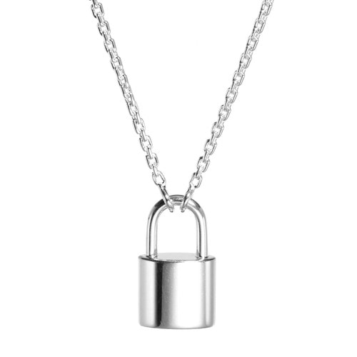 Louis Vuitton(路易威登) Lockit 銀質項鏈