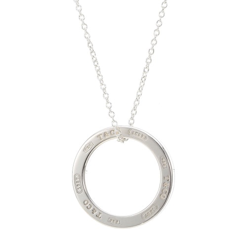 Tiffany & Co./蒂芙尼 925純銀1837圈形單環中號項鏈 TCDZ0044
