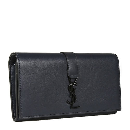 Yves saint Laurent/圣羅蘭 16秋冬YSL LOGO牛皮長款錢包 女士錢包 414567BJ54U