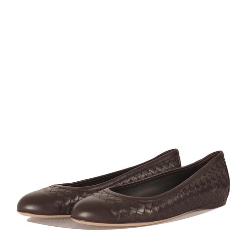 Bottega Veneta/葆蝶家 牛皮女士平跟鞋370132V00132006