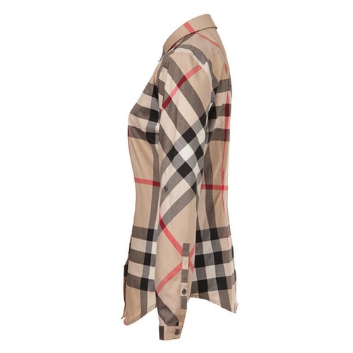 BURBERRY/博柏利 經典格紋 棉質 長袖 女士襯衫#3918091