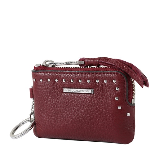Rebecca Minkoff/瑞貝卡·明可弗 牛皮女士 Little Lottie with Studs掛飾零錢包