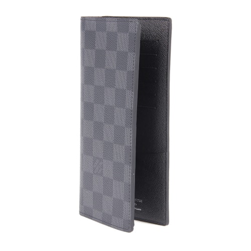 Louis Vuitton/路易威登 BRAZZA 棋格 牛皮 男士 錢夾 錢包 N62665
