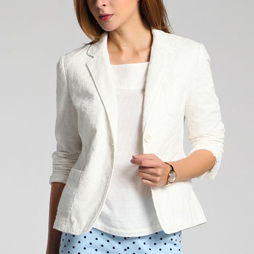 GANT/甘特 女士外套凈色純棉百搭修身小西服 476639