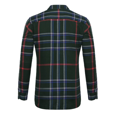BURBERRY/博柏利 男士襯衫 純棉翻領長袖格紋設計男士襯衫