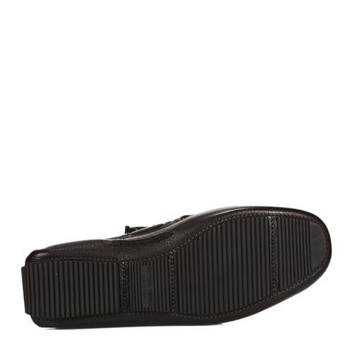 Bottega Veneta/葆蝶家 咖啡色編織牛皮男士樂福鞋休閑鞋 308160 VQ921 2006