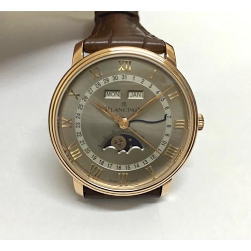 BLANCPAIN/寶珀Villeret系列男式自動機械腕表6654-3613-55B