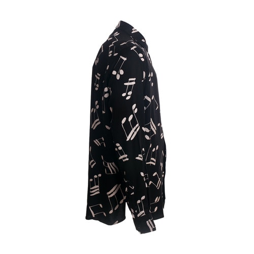 Yves saint Laurent/圣羅蘭 翻領(lǐng)長(zhǎng)袖音符時(shí)尚休閑男士襯衫 YV1630591699 376916