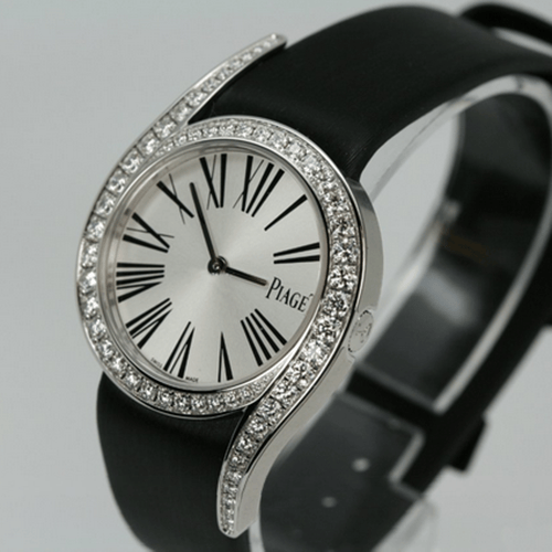 PIAGET/伯爵Limelight系列女士石英腕錶G0A38160黑帶