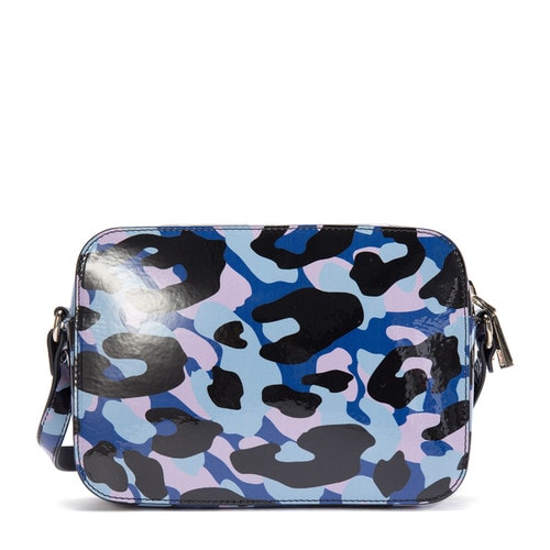 【16年秋冬新品】VERSACE/范思哲女士藍(lán)色牛皮錢包