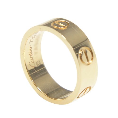 CARTIER/卡地亞 love18K黃金女性戒指\指環(huán) B4084600